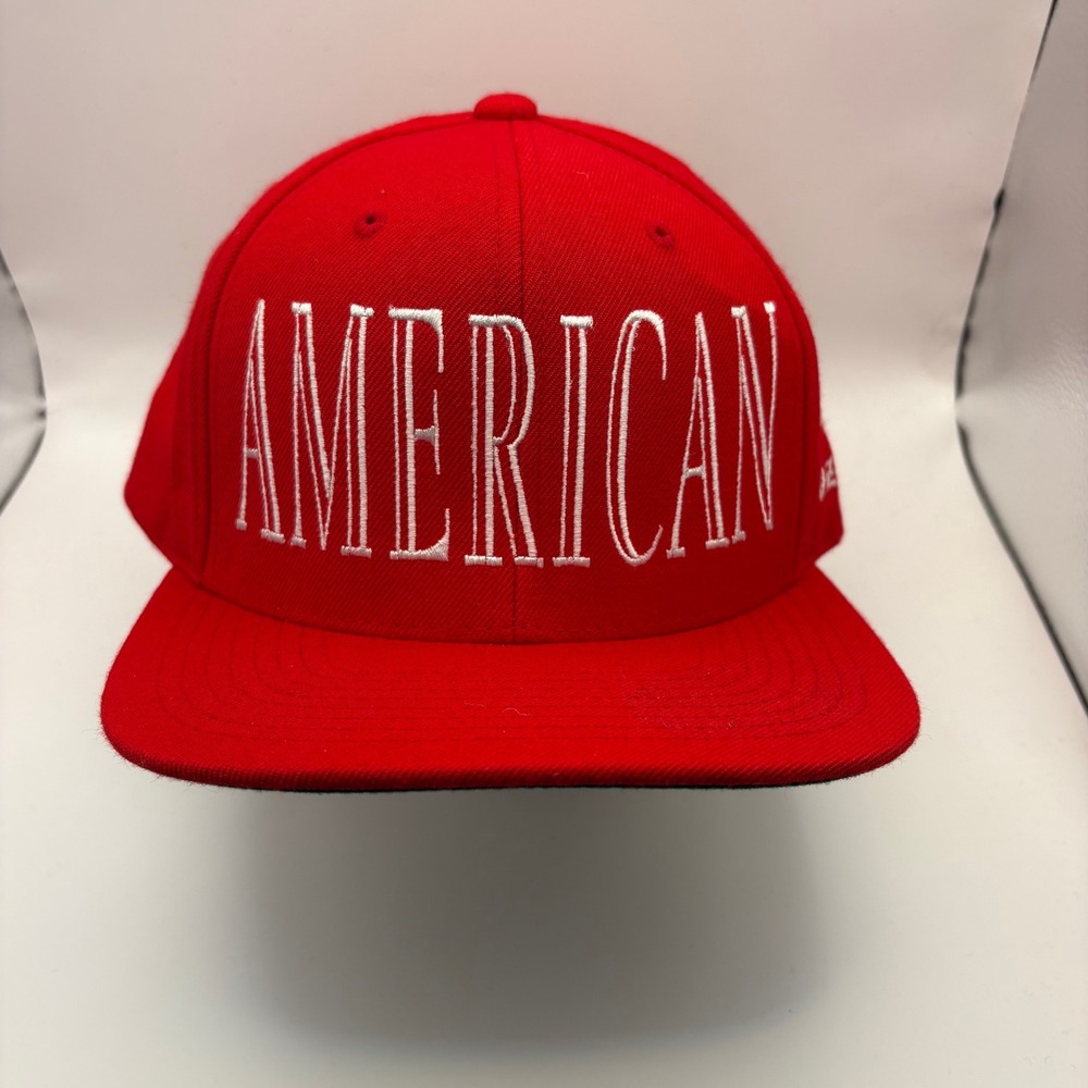 Red American Snapback Baseball Cap 40 oz NYC Stars Adjustable‎